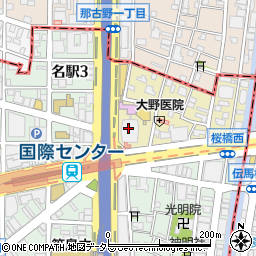 ファミリーマート名古屋国際センター／Ｓ店周辺の地図