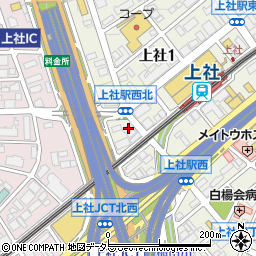 愛知県名古屋市名東区上社1丁目1004周辺の地図