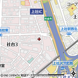 愛知県名古屋市名東区社台3丁目105周辺の地図