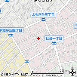 愛知県名古屋市名東区社台1丁目134周辺の地図
