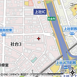 愛知県名古屋市名東区社台3丁目100周辺の地図