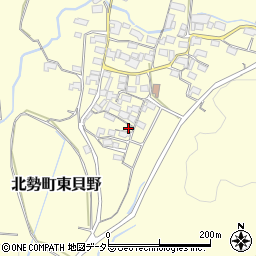 三重県いなべ市北勢町東貝野880周辺の地図