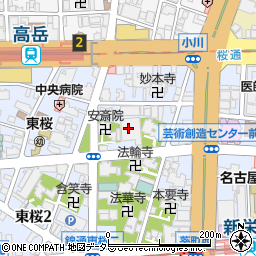 東桜会館周辺の地図