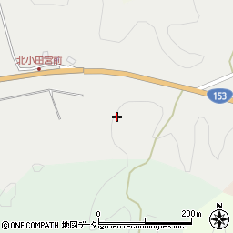 愛知県豊田市北小田町（大平）周辺の地図