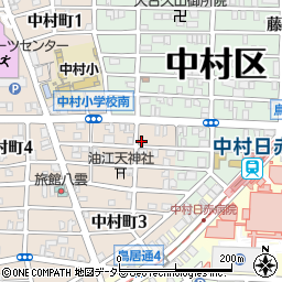 クラスティーネ中村町周辺の地図