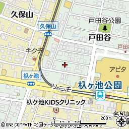 愛知県長久手市戸田谷1204周辺の地図