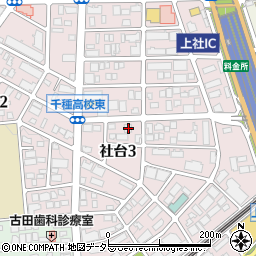 愛知県名古屋市名東区社台3丁目85周辺の地図