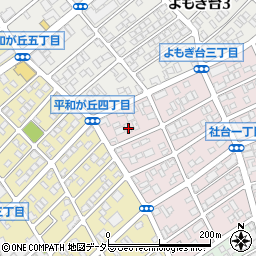 愛知県名古屋市名東区社台1丁目3-2周辺の地図