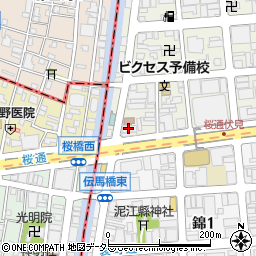 名古屋新潟県人会事務局周辺の地図