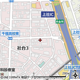 愛知県名古屋市名東区社台3丁目98-A周辺の地図
