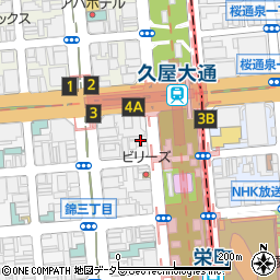 ＨＡＮＤＡ・ＷａｔｃｈＷｏｒｌｄ　名古屋バナナ時計店周辺の地図
