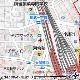 吉野家 名駅西店周辺の地図