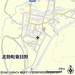 三重県いなべ市北勢町東貝野878周辺の地図