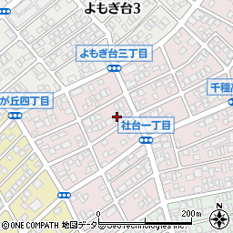 愛知県名古屋市名東区社台1丁目124周辺の地図