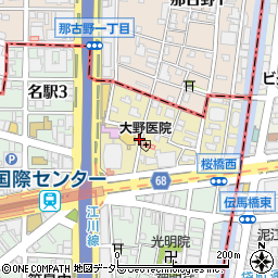 〒450-0001 愛知県名古屋市中村区那古野の地図