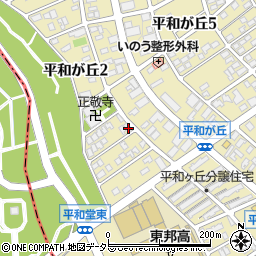 愛知県名古屋市名東区平和が丘2丁目181周辺の地図