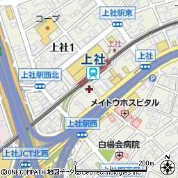 愛知県名古屋市名東区上社1丁目1305周辺の地図