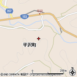 愛知県豊田市平沢町宮前周辺の地図
