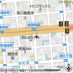 名城パーキング錦３丁目駐車場周辺の地図