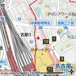 ゆうちょ銀行名古屋中央店 ＡＴＭ周辺の地図
