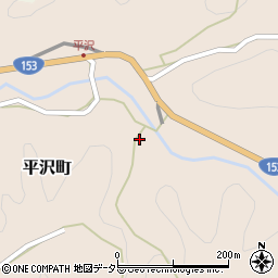 愛知県豊田市平沢町日カゲ周辺の地図