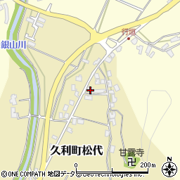 島根県大田市久利町松代158周辺の地図