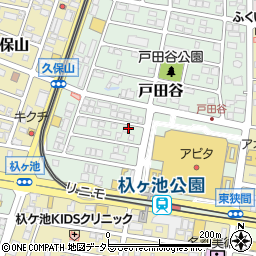 愛知県長久手市戸田谷1309周辺の地図