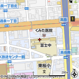 名古屋市立冨士中学校周辺の地図