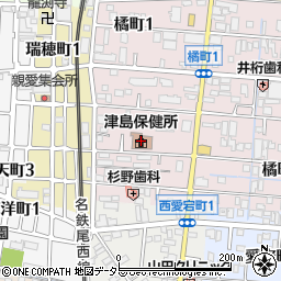 愛知県津島保健所周辺の地図
