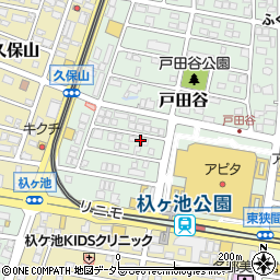 愛知県長久手市戸田谷1308周辺の地図