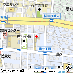 愛知県名古屋市東区葵1丁目12-36周辺の地図