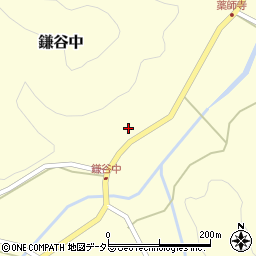 京都府京丹波町（船井郡）鎌谷中（谷口）周辺の地図