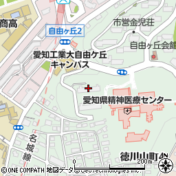 徳川山荘周辺の地図