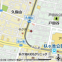 愛知県長久手市戸田谷1106周辺の地図