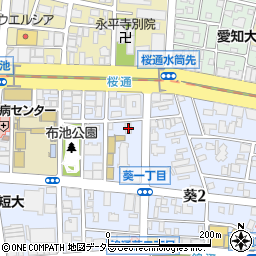 愛知県名古屋市東区葵1丁目12-5周辺の地図