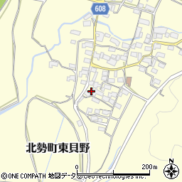 三重県いなべ市北勢町東貝野876周辺の地図