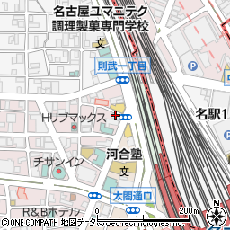 ガルエージェンシー名古屋駅西周辺の地図