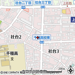 愛知県名古屋市名東区社台2丁目41周辺の地図