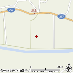 愛知県設楽町（北設楽郡）西納庫（シマ）周辺の地図