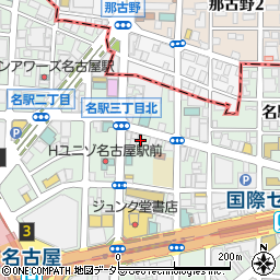 鈴木不動産コインパーク名駅三丁目駐車場周辺の地図