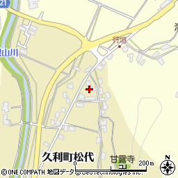 島根県大田市久利町松代176周辺の地図