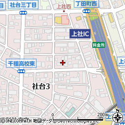愛知県名古屋市名東区社台3丁目65周辺の地図