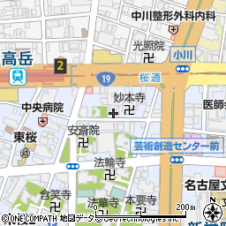 東カン名古屋ビル駐車場周辺の地図