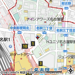 愛知県名古屋市中村区名駅2丁目44-5周辺の地図