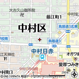 愛知県名古屋市中村区藤江町2丁目60周辺の地図