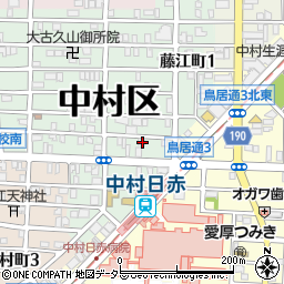 愛知県名古屋市中村区藤江町2丁目61周辺の地図