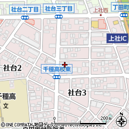 愛知県名古屋市名東区社台3丁目77周辺の地図