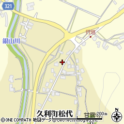 島根県大田市久利町松代179周辺の地図