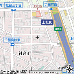 愛知県名古屋市名東区社台3丁目66周辺の地図