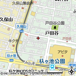 愛知県長久手市戸田谷1404周辺の地図